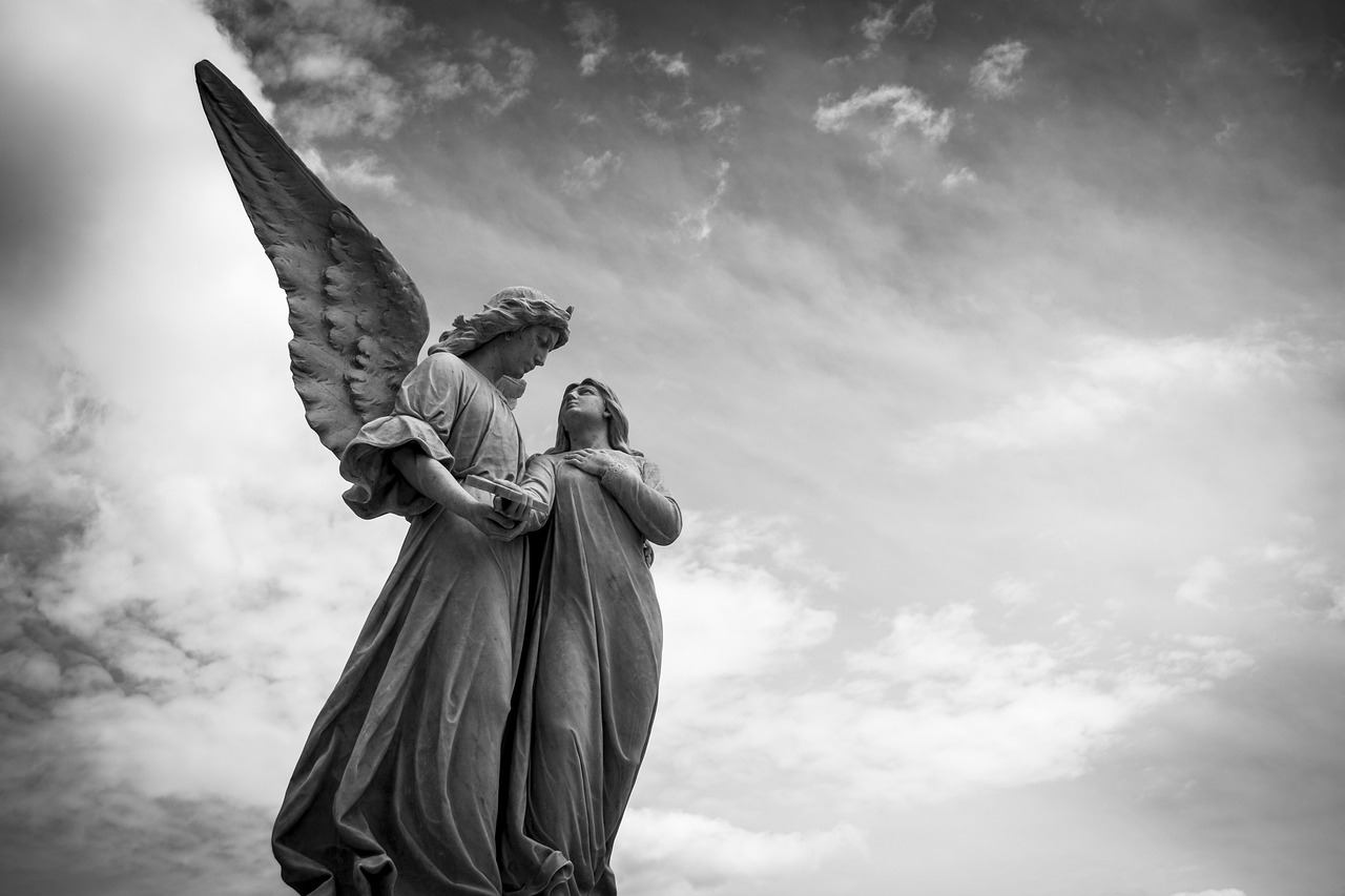 angel sculpture cemetery figure 1655378